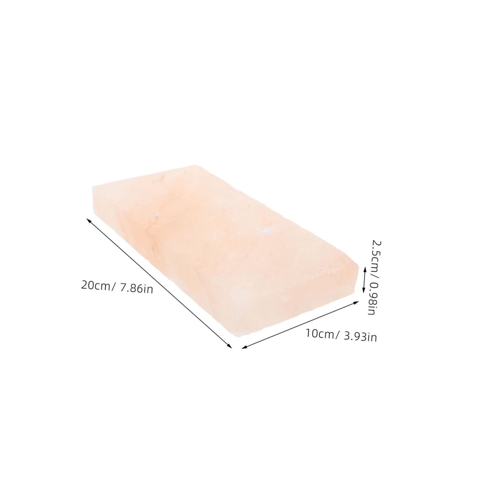 HANABASS Salzziegel Rosa für Sauna und Bad, Schnell Lösender Salzstein