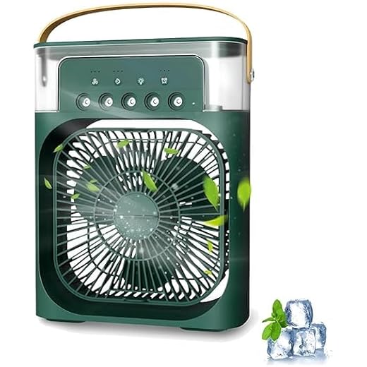 Drumstone Mini Portable Air Spray Fan with 3 Spray Modes &