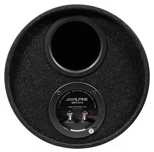 Alpine Swt-S10 1200W 10" Car Subwoofer In Bass Tube Enclosure+7-Band Equalizer #TOP4