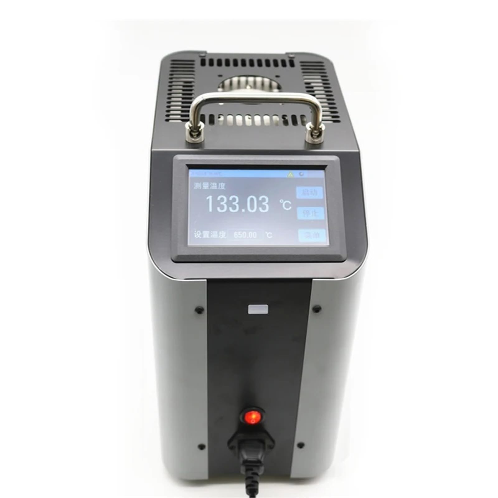LCR-Messgerät, Tragbarer Trockenkörperofen ET3801 Trockenblock-Temperaturkalibrator -30℃-1200℃ Vor-Ort-Temperaturkalibrierungsgerät(50C - 650)