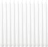 Dripless Taper Candles - Unscented White Candles Bulk - Candle Sticks Long Burning 7.5-8 Hours - for Candlesticks, Dinner Table, Vigil, Advent, Christmas, Thanksgiving, Kwanzaa - 12 Pack,10 Inch Tall