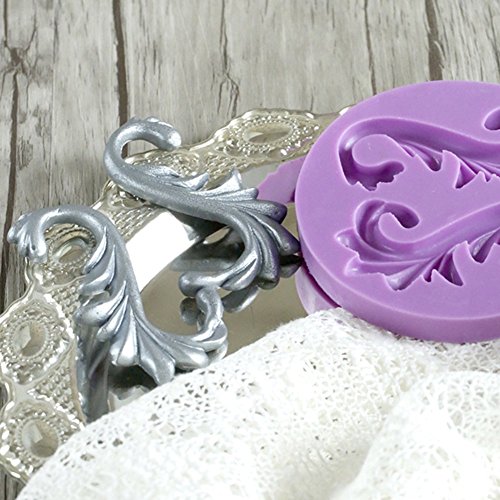 Anyana Large Big Vintage European Relief Baroque Scroll Wedding Mould Cake Fondant Gum Paste Silicone Mold For Sugar Paste Baking Cupcake Decorating Topper Decoration Sugarcraft Décor #TOP4