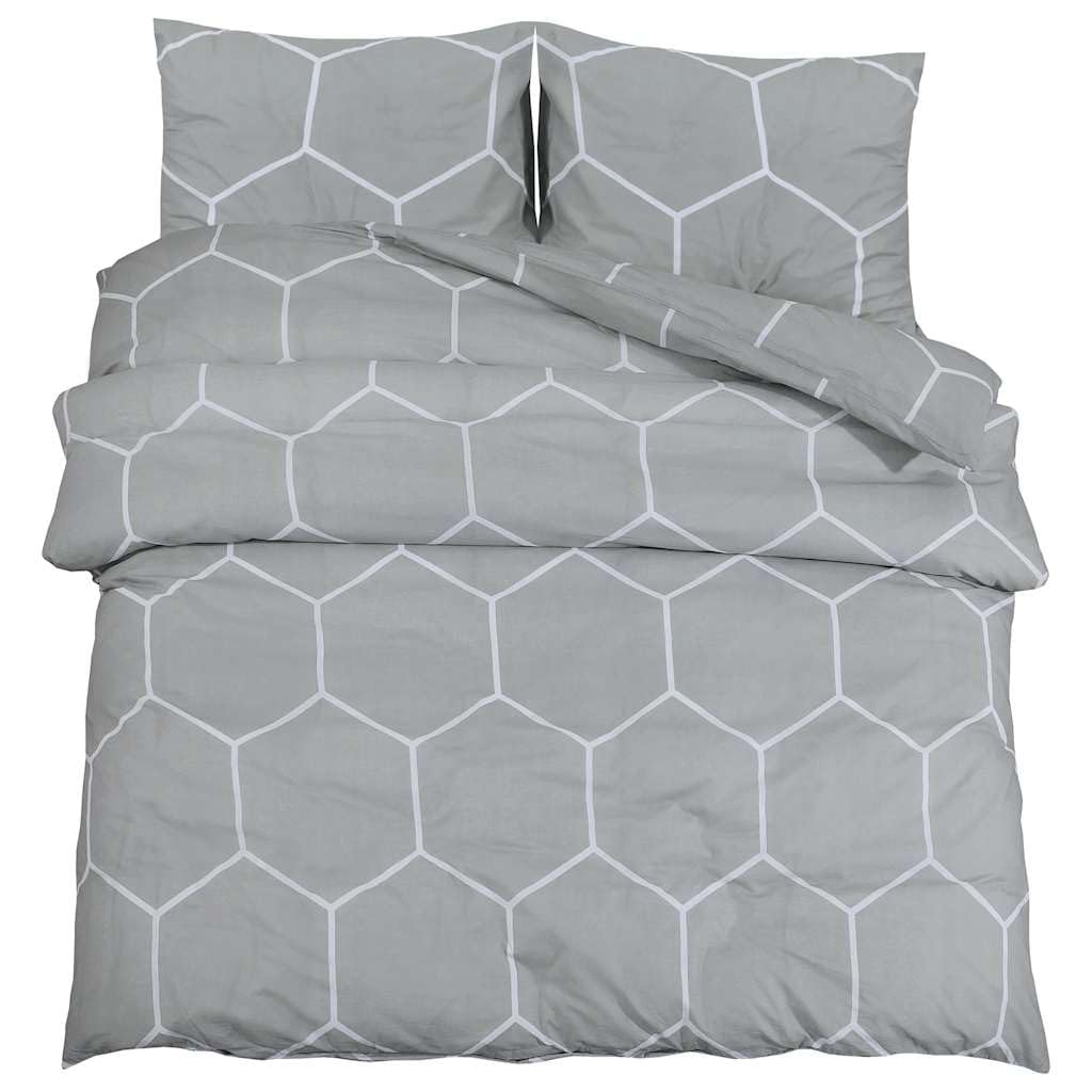 Housse de couette gris 260x240 en coton doux pour retrouver le plaisir du sommeil