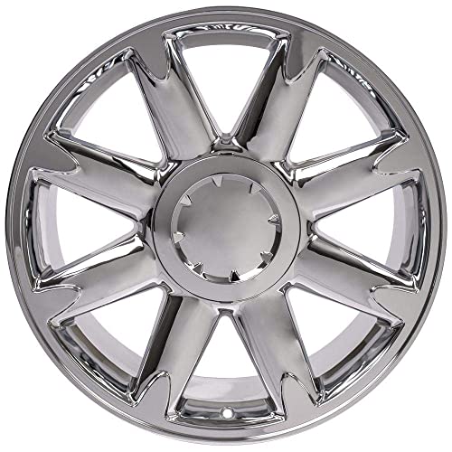 Oe Wheels Llc 20 Inch Rims Fit Pre-2019 Silverado Sierra Pre-2021 Tahoe Suburban Yukon Escalade Cv85 20X8.5 Chrome Wheel Hollander 5304 #TOP2