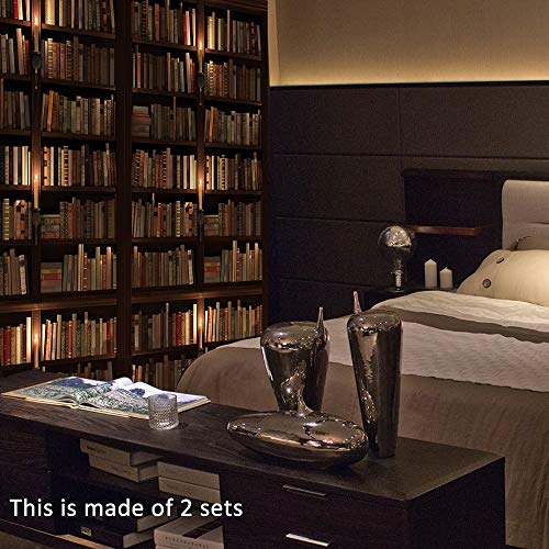 Tuoking Door Sticker, Peel And Stick Vinyl Door Decals, Self-Adhesive Mural For Home Decor, 30.3"W X 78.7"L, Set Of 2 Sheets, Bookshelf #TOP4