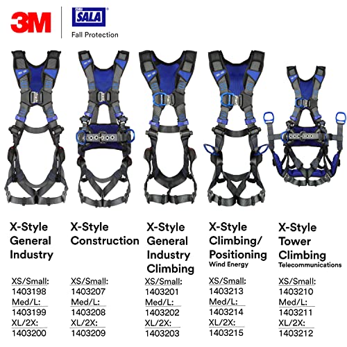 3M DBI-SALA ExoFit X300 X-Style Vest Safety Harness with Back Padding, Quick Connect Chest and Leg Buckles, Back D-Ring, Confined Space, Rigging, Climbing, Positioning, Medium/Large by 3M - Image 9