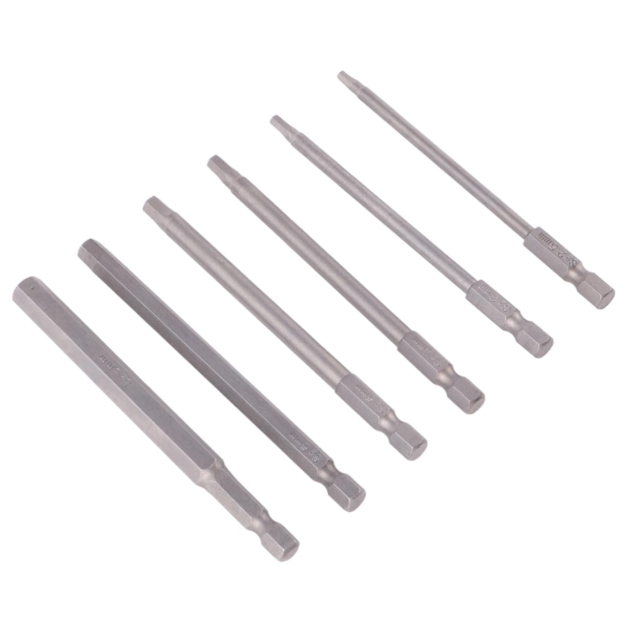 SHINEOFI 3 Set Punta Esagonale Magnetico Vite Spogliato Estrattore Di Bulloni Rotti Argento 6 Pezzi * 3