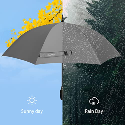 Z Zaffiro Handle Umbrella, Classic And Uv Protection Versions, Large Windproof Stick Umbrella, Automatic Opening Men's Women's Golf Umbrella (Grey) #TOP6