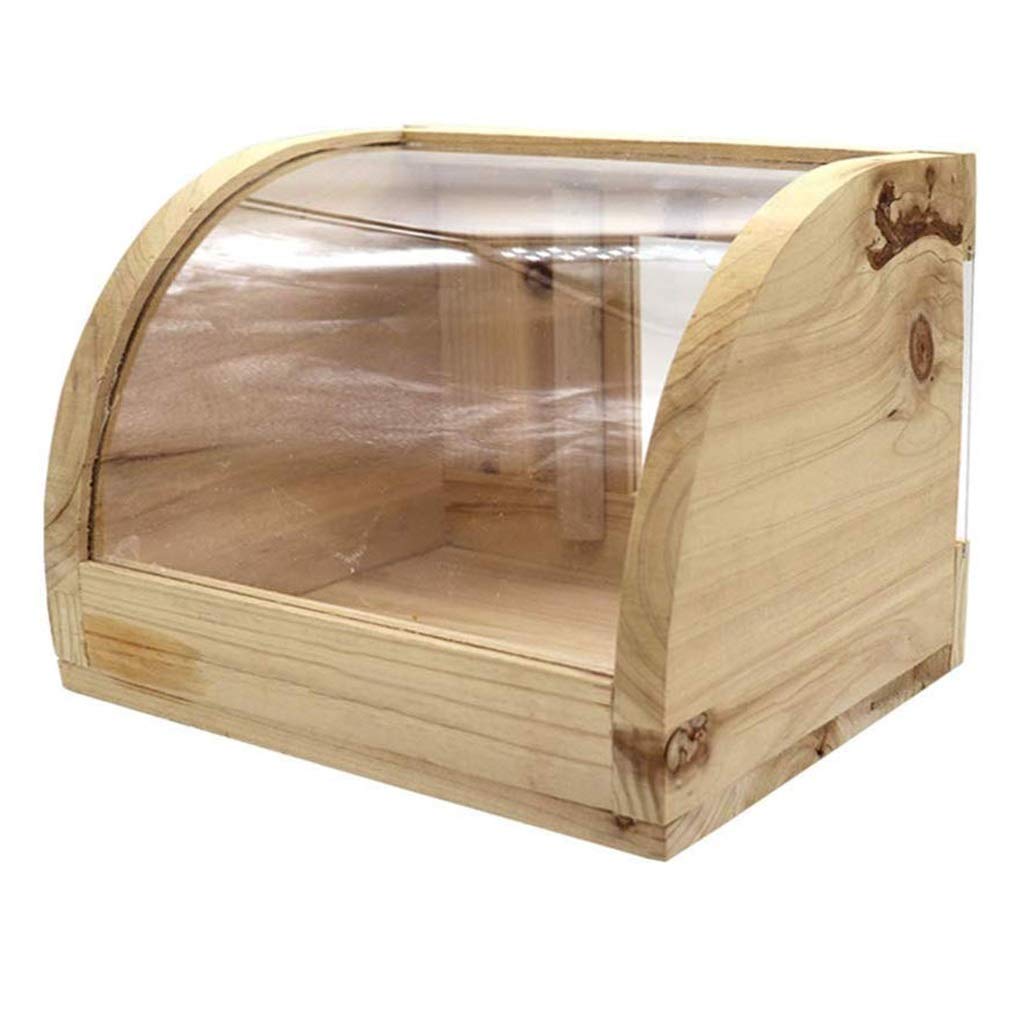 Drewniane terrarium dla gadów szynszyle łaźnia dla chomika jaszczurka sektor żółwi inkubator artykuły dla zwierząt (brązowy 25 * 20 * 19cm)