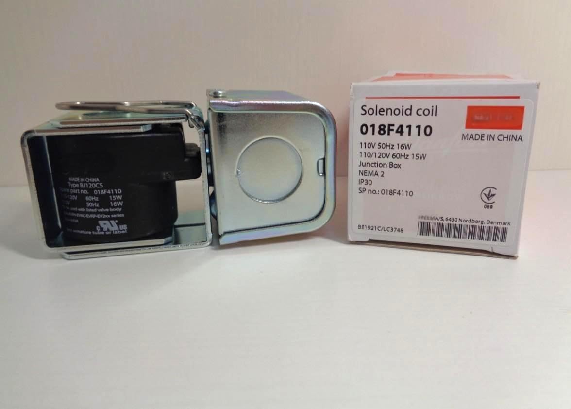 018F4110=BJ120CS,AC110,Electromagnetic Coil, Electrical Connection of Junction Box, Lead Length: 0.2 m,IP30,Original Packaging,Never Used,in Stock,Ship Now.