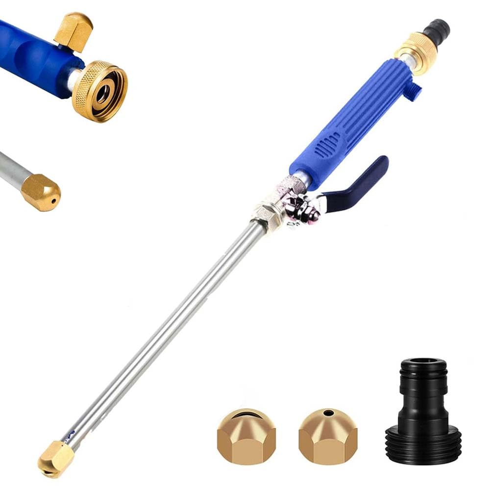 Jetflux Pressure Washer, Upgraded Jet Nozzle Power Washer for Garden Hose, 2-in-1 High Pressure Wand with 2 Different Nozzles and Quick Connector, Power Washer Hose Attachment (Blue)