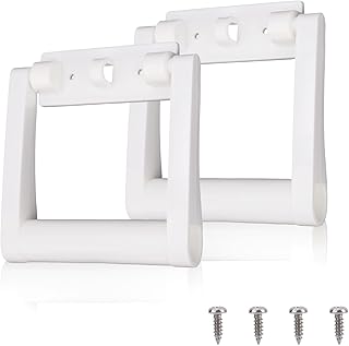 2pcs Poignée Glacière en Plastique Remplacement pour 25-72 QT Glacières, Poignées Remplacement Pièces avec Vis Kit Réparation Réfrigérateur Compatible avec Igloo Glacière Rectangulaire (Blanc)