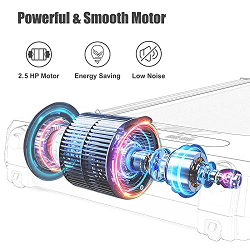 Caminadora plegable eléctrica 2.5 hp para hogar y oficina miniatura 4