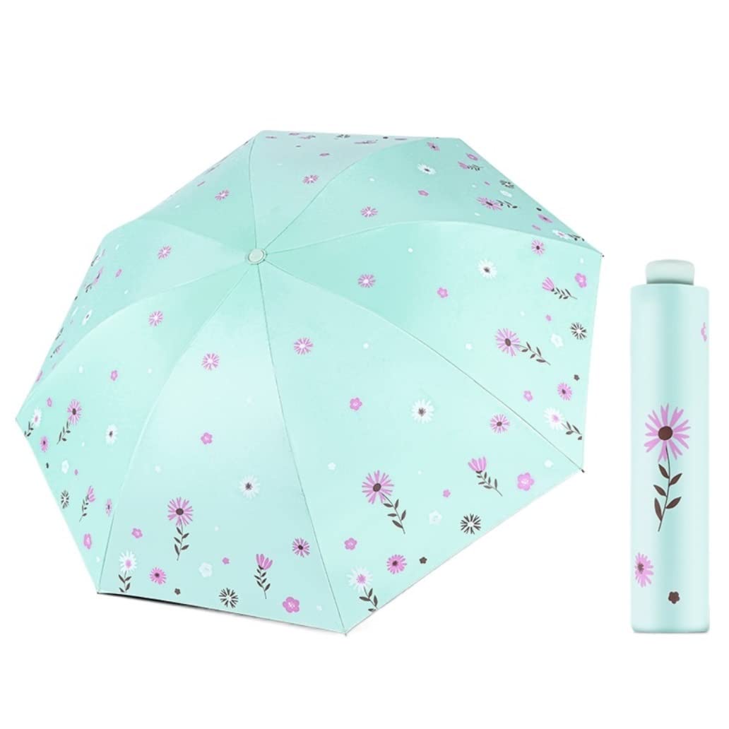 Paraguas para Lluvia Paraguas Paraguas Plegable Compacto Paraguas A Prueba de Viento Paraguas Impermeable para Mujer Paraguas Manual Paraguas Paraguas para Viaje