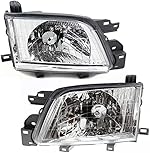 Garage-Pro Headlight Assembly Compatible with 2001-2002 Subaru Forester, Set of 2, Driver and Passenger Side