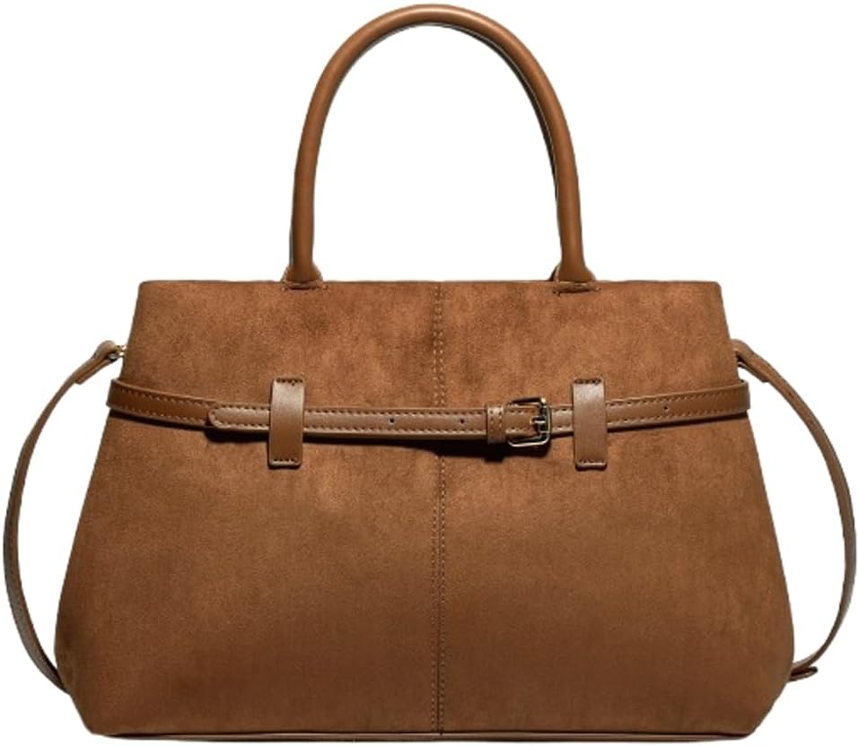 Caistre Women's Slouchy Suede Tote Handbag 2026 Winter Fall Adjustable Strap Shoulder Crossbody Bags Trendy Y2k Hobo Bag