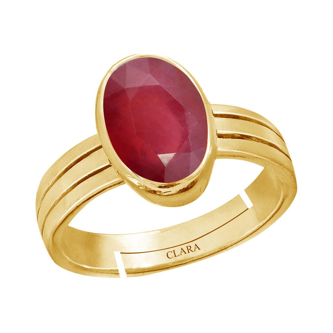 Clara Certified Ruby Manik 9.3cts or 10.25ratti Panchdhatu adjustable Ring for Men (B0D4V6Y1RG) Amazon Price History, Amazon Price Tracker