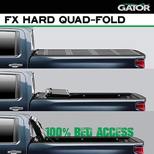 Image of Gator FX Hard Quad-Fold Truck Bed Tonneau Cover | 8828203 | Fits 2002 - 2025 Dodge Ram w /o RamBox 6' 4 inch Bed (76.3 inch)