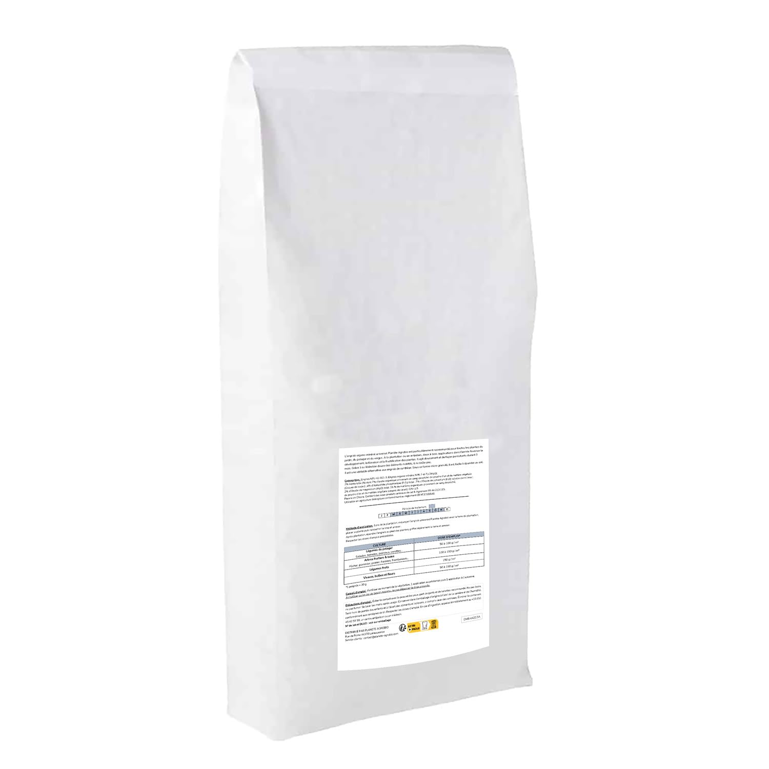 Engrais micro granulés 7-4-7 universel 20 Kg