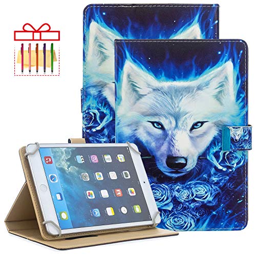 Popbag Universal Case for 8 Inch Display Tablet - Slim Stand Wallet Flip