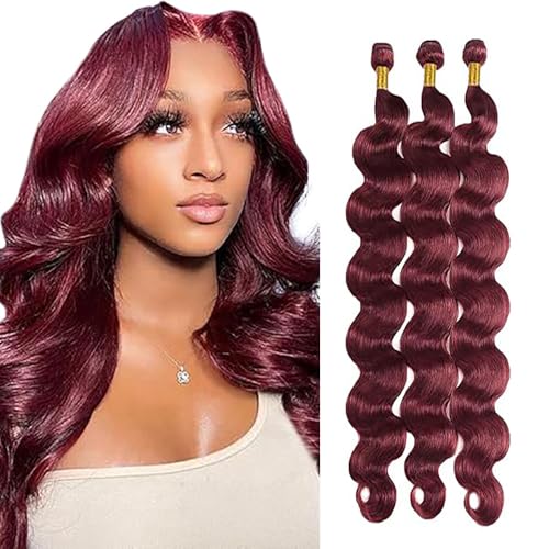 Weeybay Human Hair Bundles #99J – Natural Burgundy Weeybay Human Hair Bundles #99J – Natural Burgundy
