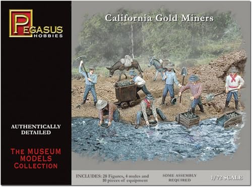 Pegasus PG7050-1/72 American History: Gold Mining Figures