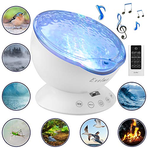 Ocean Wave Projector and Sound Machine 2 in 1 - Night Light Projector