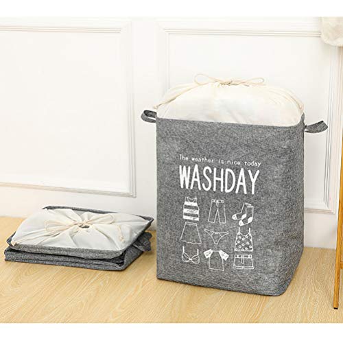 DOITOOL Saco de roupa suja dobrável de 1 unidade Recipiente de armazenamento de roupas sujas Grande