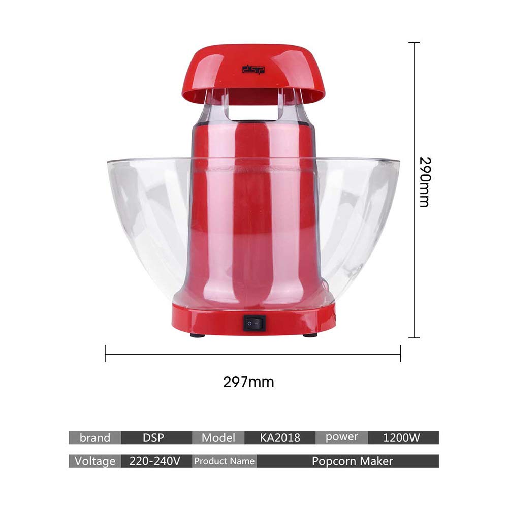Palomiteros Máquina de palomitas de maíz automática Hogar eléctrico Calefacción de maíz Campestre Snack Niños Dan You Máquina de palomitas Palomitero (Color : 1)