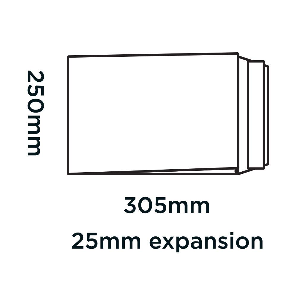 Blake Purely Packaging 4040 FAlten-Versandtasche Haftklebung Manille 305 x 250 x 25 mm 140 g/m² | 125 Stück