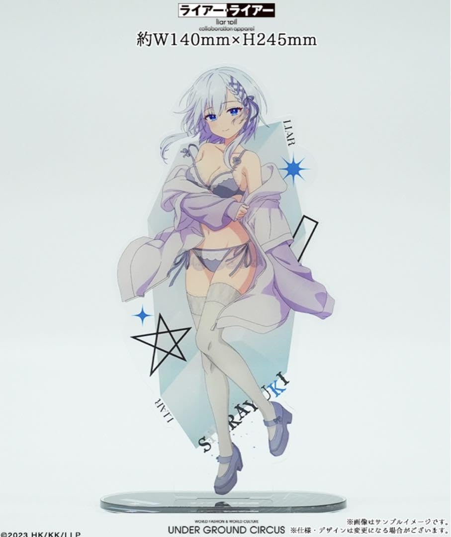 Amazon.co.jp: イアー ライアー アパレル コラボ 白雪 アクリル 