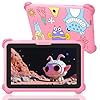 Kids Tablet, 7 inch Tablets for Kids 3-12, Toddler Tablet with Stand Case, 32GB Child Learning Computer Tablets with WiFi for Boys Girls, IPS Screen, Parental Control, GMS, YouTube (Pink)