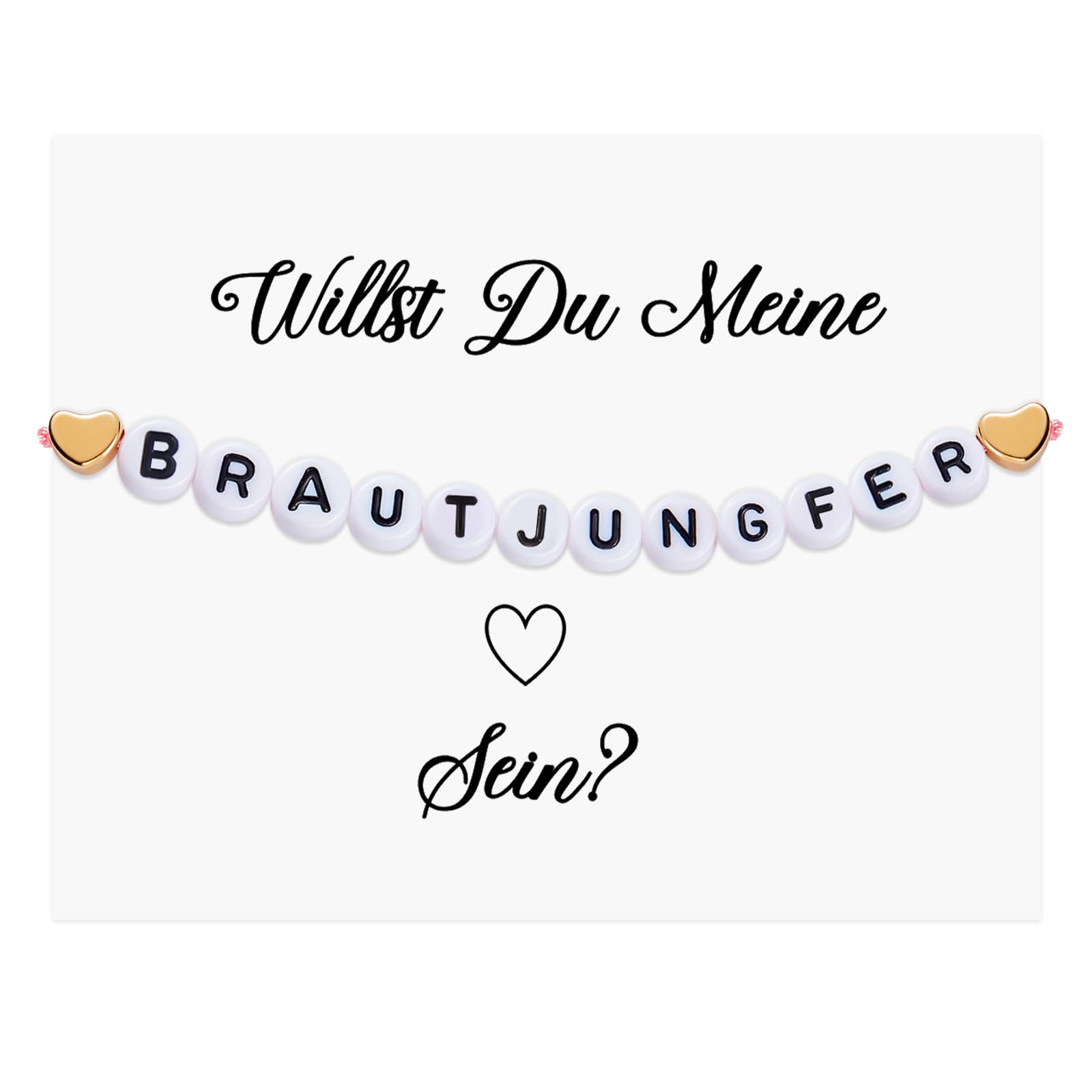 Carte Bracelet "Demoiselle D'honneur En Or" - Pénélope S'amuse...cadeaux D'invités Mariage