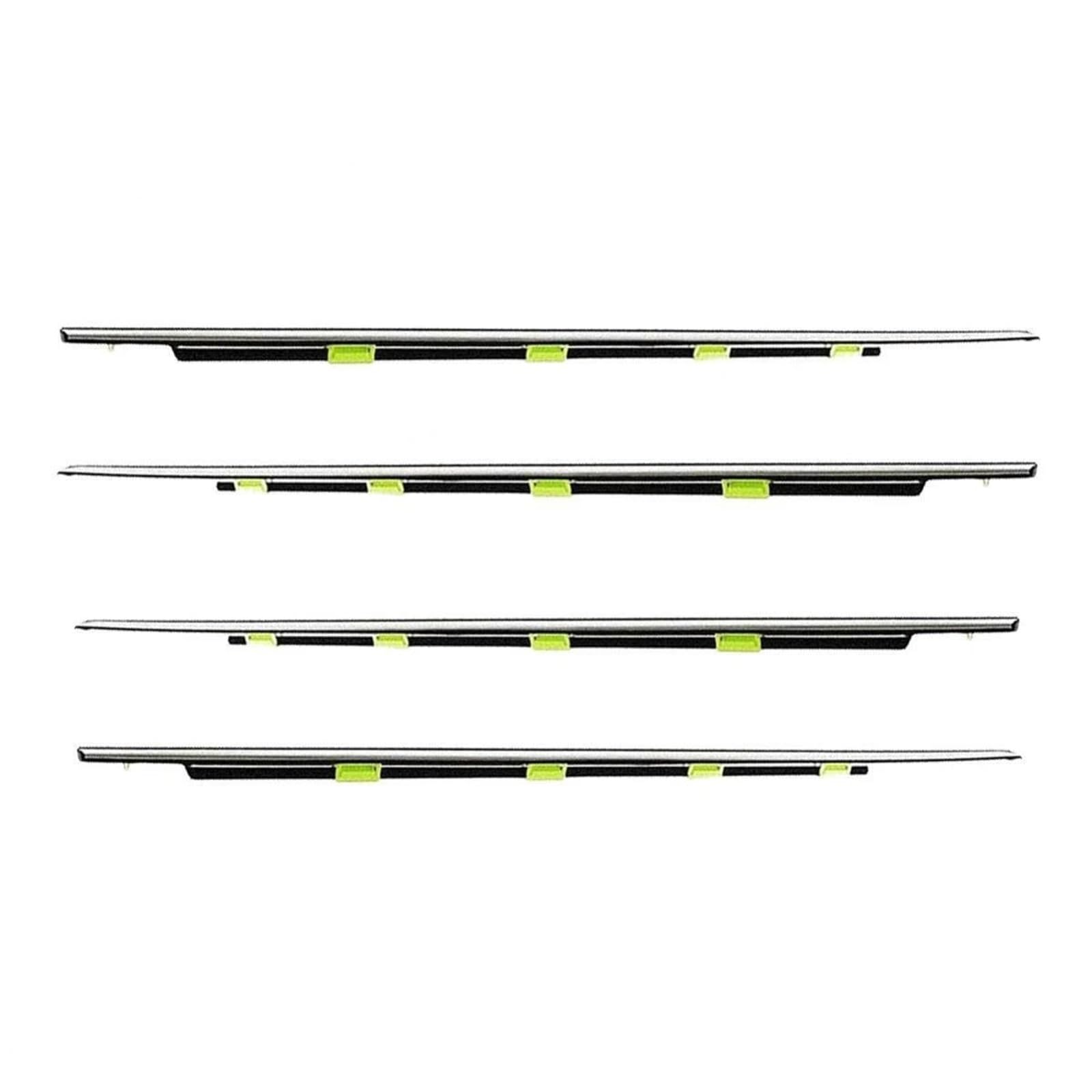 Trfbd One Color 4Pcs Car Window Weatherstrip Black For Civic 96-00 4Doors Moulding Trim 72410-S04-003 Rubber