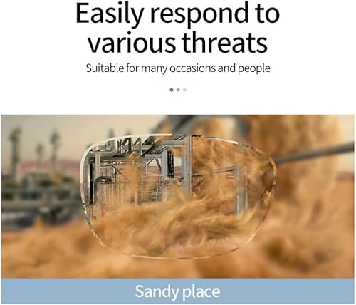 Miniatura 6 de Gafas de seguridad antiniebla, gafas protectoras con bloqueo de luz azul, antipolvo, protección UV, para hombres y mujeres (paquete de 2 (azul cielo