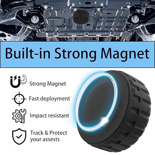Image of ZORBES for Apple Case Magnetic Suction Case Holder, Protective Cover Case for GPS Tracker IP68 Waterproof Shockproof Holder for Pet Wallet Bike Keys