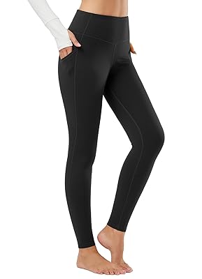 baleaf Winter Clothing for Women Leggings Fleece Lined Tights Thermal Warm Thick Yoga Pants Cold Weather Gear