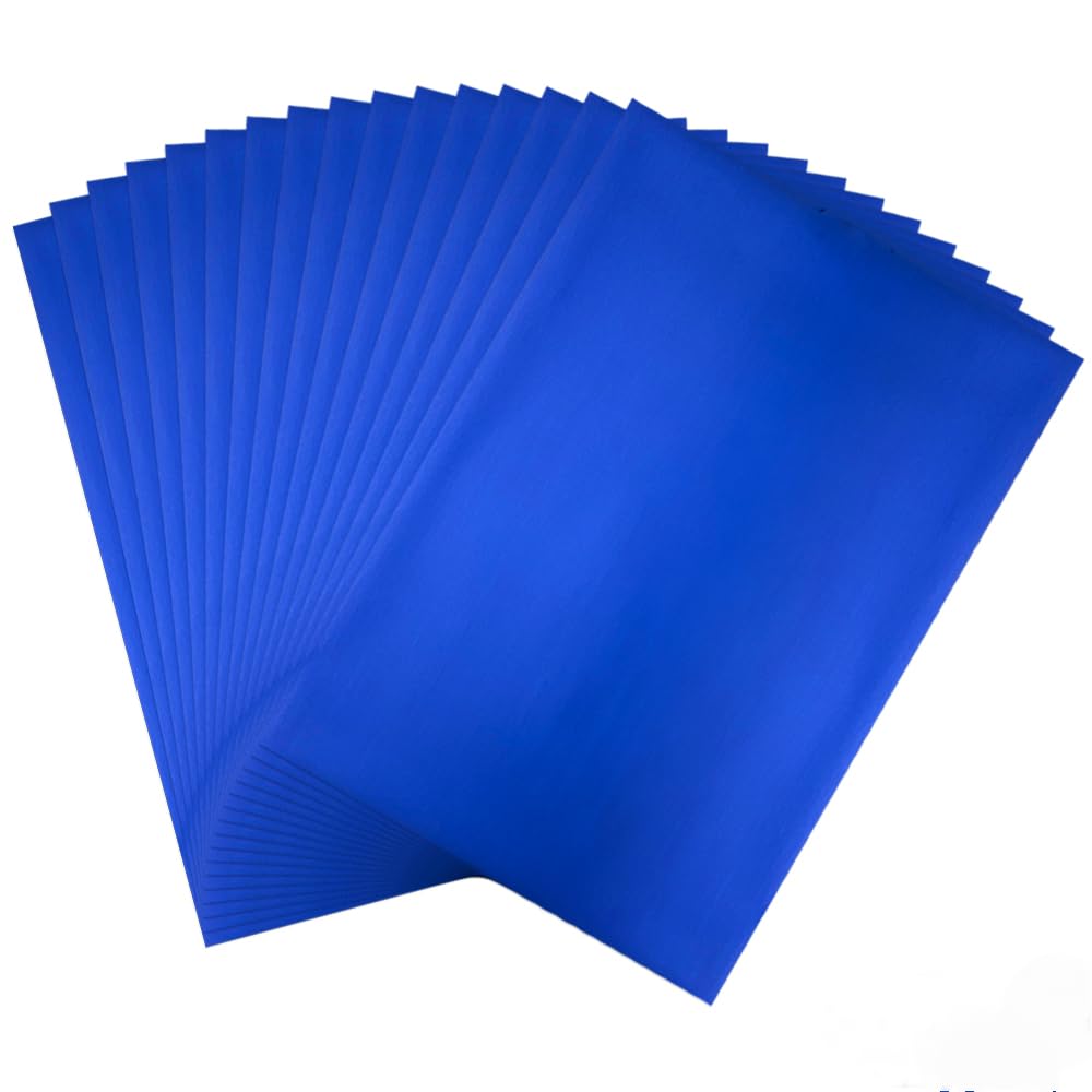 OTCRAFT 50 Pcs Toner Reactive Foil，Foil Paper for Toner Foiling Foil by Laser Printer and Laminator, for Scrapbooking Paper Crafts 7.9x11.4inch （Royal Blue）