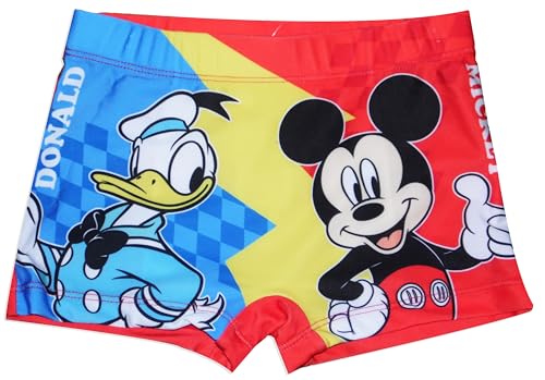Boxer de bain Mickey Mouse/Donald Duck, multicolore, 5-6 ans