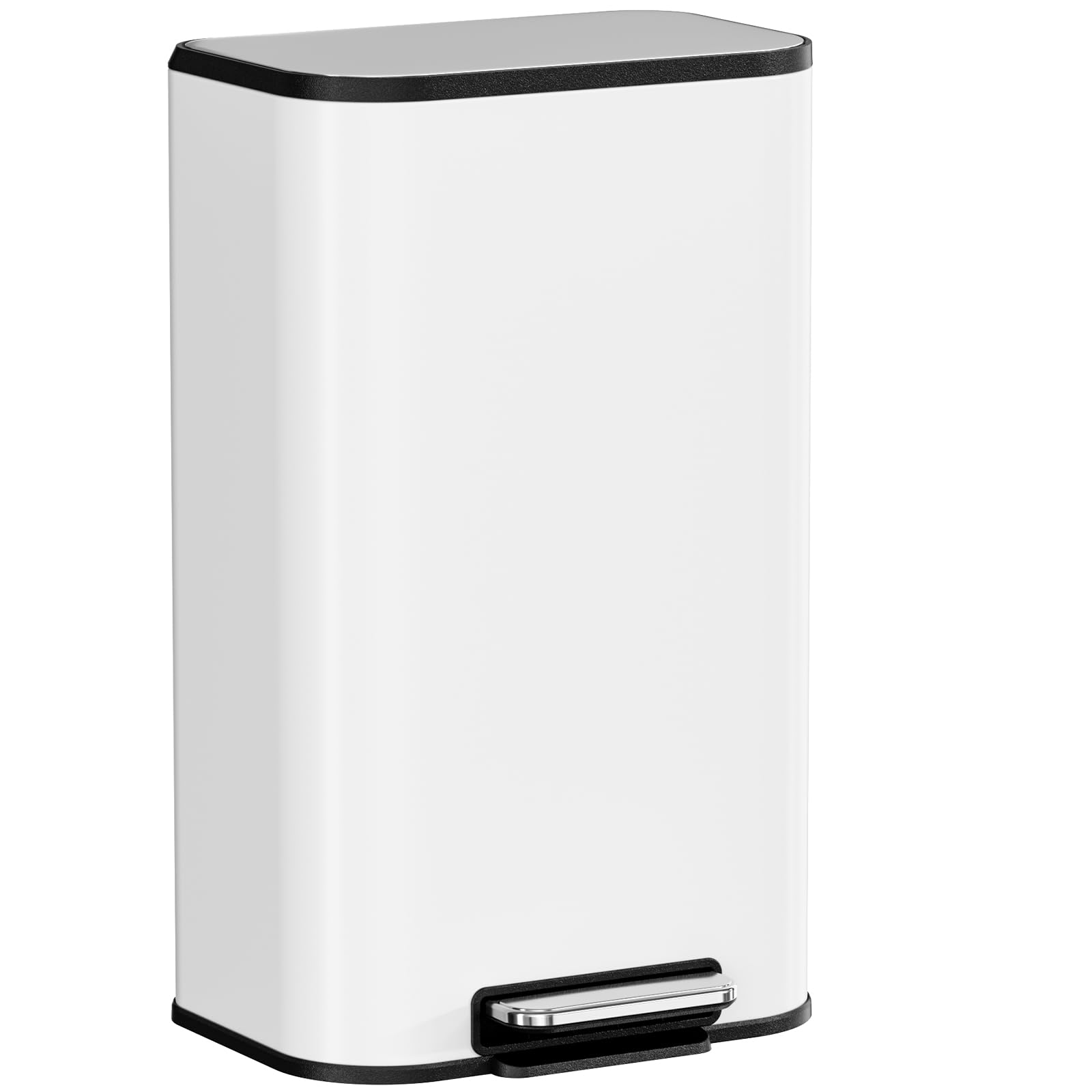 Clevich 30 L/ 50 L Kitchen Bin w/Soft-Close Lid, Square Kitchen Trash Can