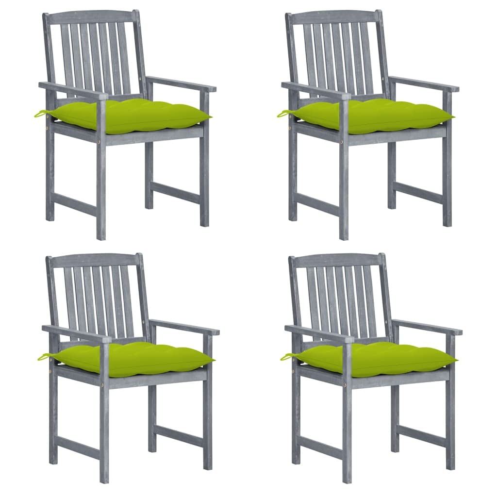 Chaise de jardin en bois lot de 4 pour sublimer votre balcon ou terrasse