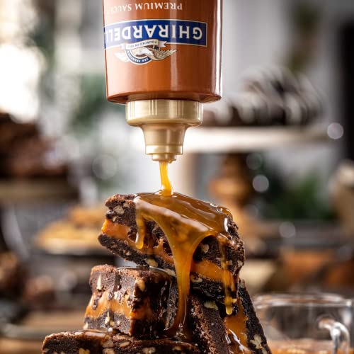 Ghirardelli - 87.3 Ounce Creamy Caramel Sauce Bottle With Ghirardelli Stamped Barista Spoon & Pump #TOP2