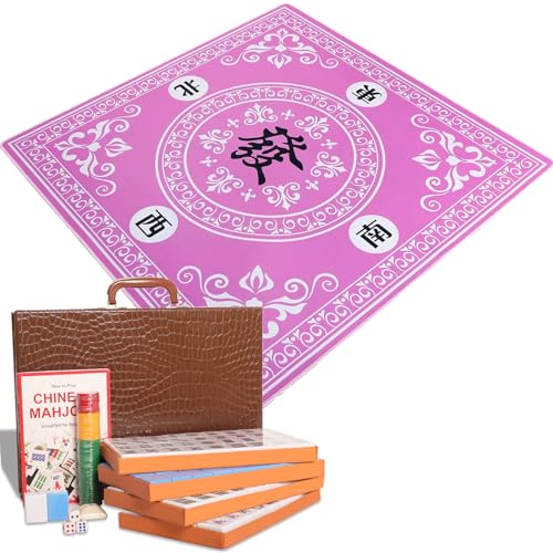 Set de Mahjong Chino con 146 fichas grandes y estuche miniatura 1