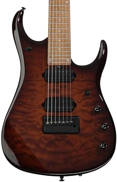 Ernie Ball Music Man JP15 7 John Petrucci Signature جيتار كهربائي بسبعة أوتار - Amber Waves