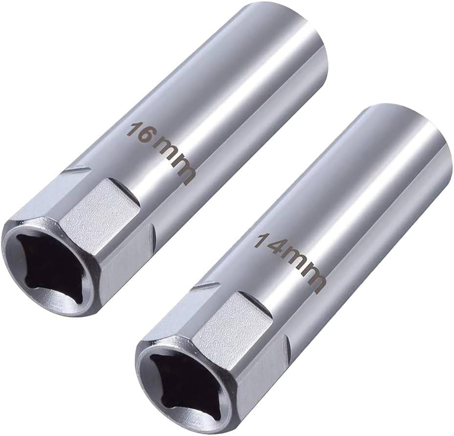 Douilles & Clé à Bougie 14mm/16mm – 12 Points