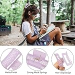 3.5 Inch Medium Hair Accessories - 6 Pack Square and Rectangle Banana Jaw Clips for Women and Girls - Ice Cream - Image 4