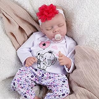 JIZHI Lifelike Reborn Baby Dolls - 0-3 Months Baby Soft Body Realistic-Newborn Baby Dolls Real Life Baby Dolls with Feeding Kit & Gift Box for Kids Age 3 + or Collection