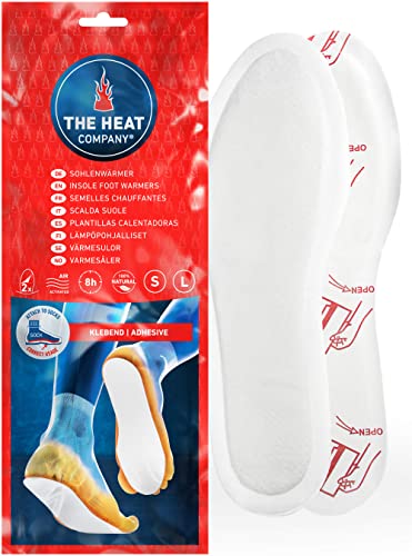 The Heat Company Semelles Chauffantes Adhésives - Extra Chaud - 8 Heures de Chaleur - Chaleur immédiate - autochauffante - purement Naturel - Large Taille: 41-46 - 5 Paires