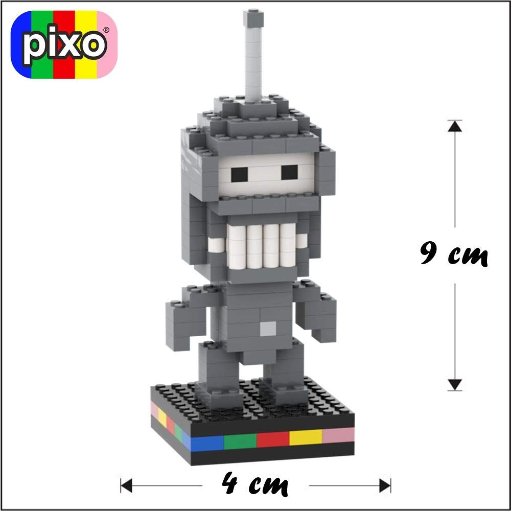 Pixo Mini Blocchi Da Costruzione, Puzzle 3D A Tema Cartoni Animati, Colori Vari, Modello MZ001 - 3