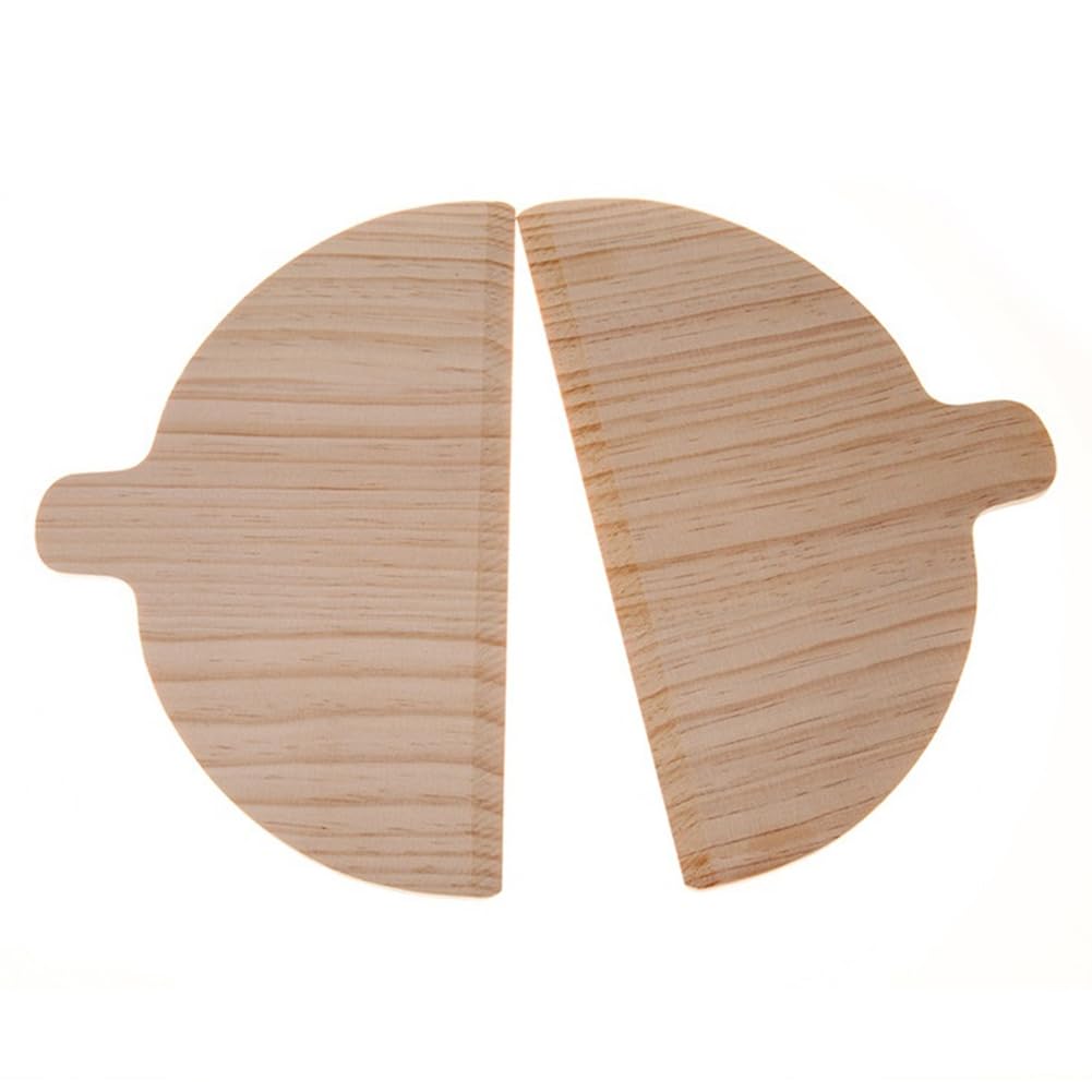 CTRLZS Pizza Shovel Pizza Bakery Parts Semicircular Baking Tool Solid Wood Pizza Board Special Tool for Portable Pizza Oven